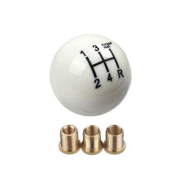 Imagem de Manopla Cambio Universal Tunning 5 Marchas Estilo BR Branco