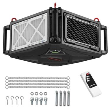 Imagem de Abestorm Sistema De Filtragem De Ar Com Entrada De Ar De 3 Lados, Coletor De Pó De Oficina De Alto Fluxo De Ar Com Controle Remoto, Ideal Para Oficinas De Marcenaria E Estúdios Domésticos, Temporiza