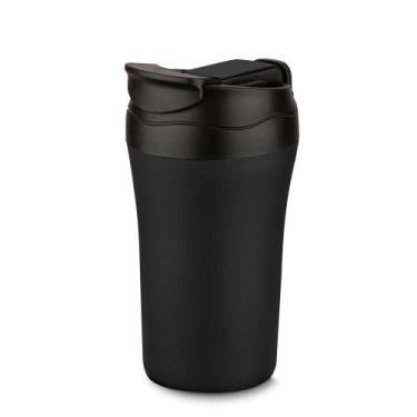 Imagem de Copo Térmico Com Tampa Fosco de 500ml Inox Preto - Desembrulha