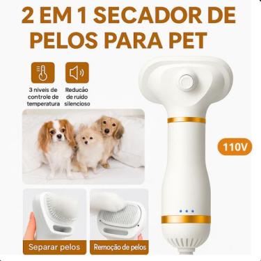 Imagem de Pente Secador Profissional para Pet, com baixo ruído para maior confor