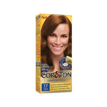 Imagem de Tintura Creme Cor&Ton 7.7 Marrom Dourado - NIELY