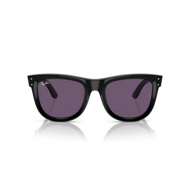 Imagem de Óculos de Sol Ray-Ban Wayfarer Reverse 0RBR0502S 66771A Tam 50 / Preto - Lentes Roxo