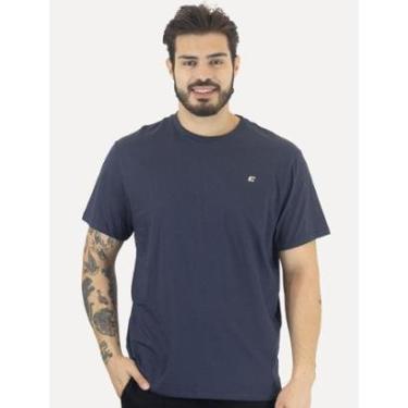 Imagem de Camiseta Colcci Masculina Basica Logo Minimalista Azul Escuro-Masculino