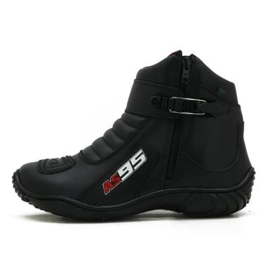 Imagem de Bota Motociclista Masculina Couro Proteção e Estilo