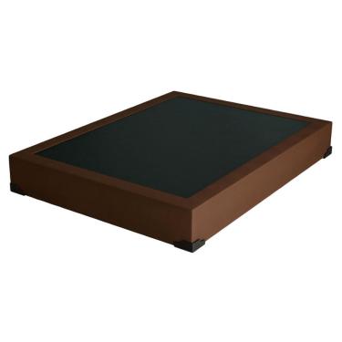 Imagem de Base para Cama Box Casal Joe Suede (36x138x188) Marrom