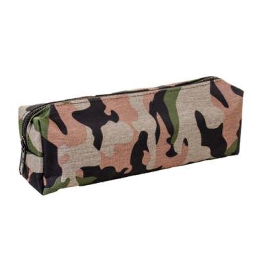 Imagem de Estojo simples escolar camuflado Winth, Verde