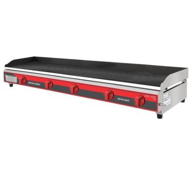 Imagem de Chapa Bifeteira Profissional A Gás Metalcubas CBG1500 PRO 9,5mm 150x52,5cm Inox 12030G(10356)