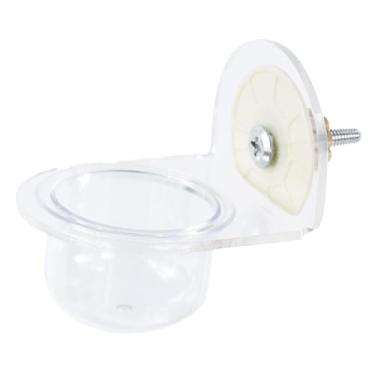 Imagem de ＡＷＨＡＯ Alimentador de Pássaros Acrílico Transparente Bebedor de água para Animais de Estimação Periquito Periquito
