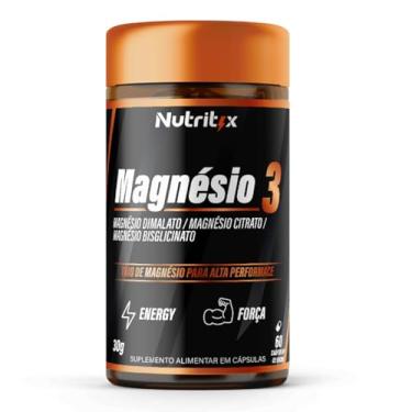 Imagem de Nutritix Magnésio 3, Suplemento com 60 Cápsulas, Trio de Magnésio para Alta Performance, Energia e Força
