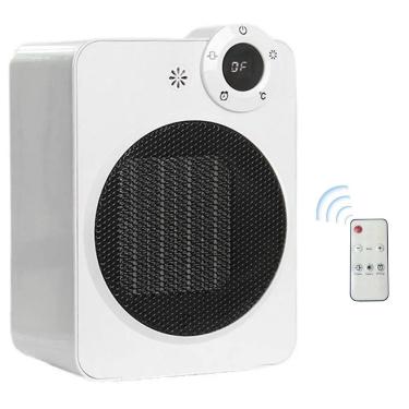 Imagem de Aquecedor Eletrico Ajuste de Temperatura Angulo 70 Graus Display Digital Portatil Controle Seguro Casa Trabalho Potente