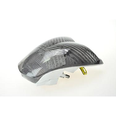 Imagem de Lente fumê luzes traseiras de LED para motocicleta, luz traseira de freio com indicadores de luz de seta integrados para BMW K1200R K1200S