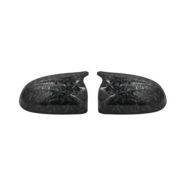 Imagem de Capas De Espelho Retrovisor Lateral Em Padrão De Carbono Preto Brilhan