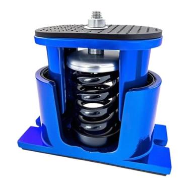 Imagem de MERIGLARE Moldura de choque isolador de vibração da mola, metal, portátil Montagem de piso resistente para ar condicionado peças de bomba de água do ventilador