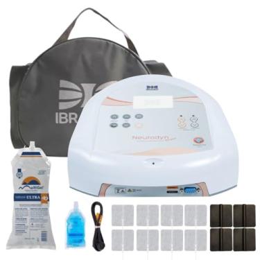 Imagem de Kit Neurodyn Compact Ibramed com Eletrodos Autocolantes para TENS, FES e Corrente Russa
