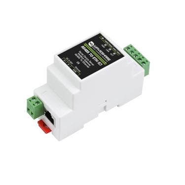 Imagem de Servidor serial Ethernet RS485 para RJ45 isolado industrial, fonte de alimentação TCP/IP para serial, 6 ~ 36 V, suporte para montagem em trilho/gateway Modbus, servidor TCP/cliente TCP/modo UDP, com