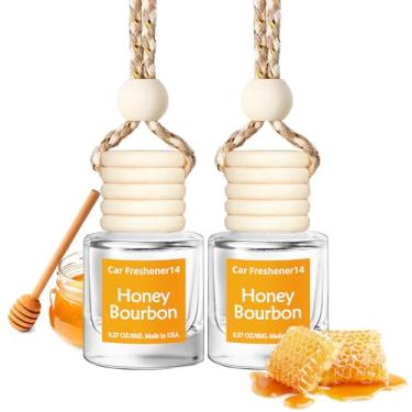 Imagem de Ambientador de carro suspenso, aroma de longa duração, purificadores de ar fofos para mulheres, 2 pacotes com difusor de óleo essencial não tóxico, feito nos EUA