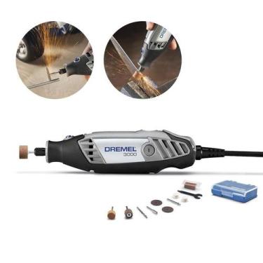 Imagem de Micro Retífica Rotativa Dremel 3000 com 10 Acessórios, 110V