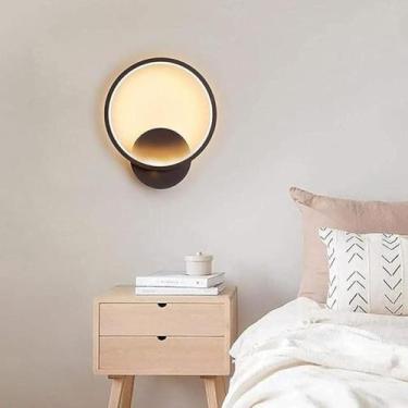 Imagem de Arandela Luminária Led Redonda 23cm 12 Luz 3em1 Parede Muro Sala Quart