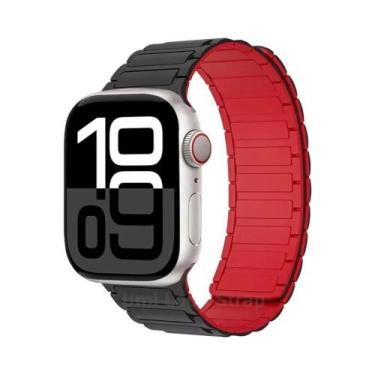 Imagem de Pulseira De Silicone Universal Para Apple Watch, Faixa Magnética Compa