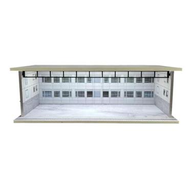 Imagem de JWQFBC Vitrine de Carro Modelo 1/64, Estacionamento com Acessórios Colecionáveis ​​de LED para Carros de Brinquedo, Bonecos de ação, Plano de Fundo, Vitrine, Estilo D