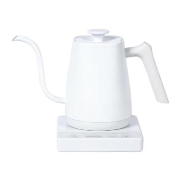 Imagem de SiaBiced Chaleira Elétrica de 0,8 L E 1000 W, Aquecedor de água para Serviço Pesado, Aquecimento Rápido, Controle de Temperatura para Despejar Café E Ferver, Branco