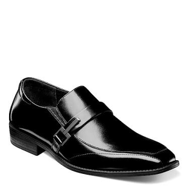 Imagem de Stacy Adams Abram Sapato masculino sem cadar o, Preto, 9.5 Wide