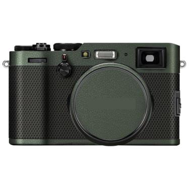 Imagem de X100F Película antiarranhões para câmera FujiFilm X 100F Vinil Wrap Film Protector Coat Acessórios de Fotografia Adesivo X-100F (Couro Verde)
