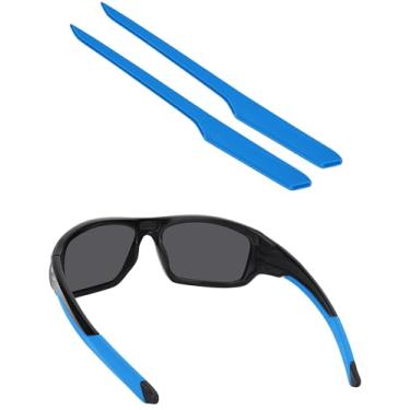 Imagem de BLAZERBUCK Meias de substituição para óculos de sol Oakley Valve OO9236 - azul claro