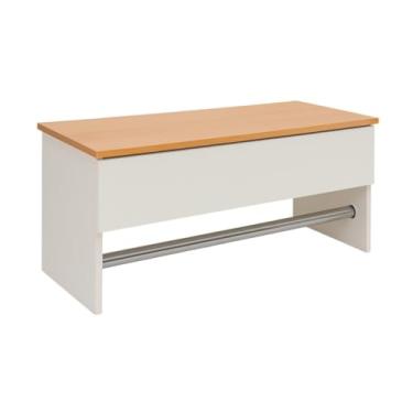 Imagem de Gaveta Suspensa Organizadora 60cm | Com Corrediças Telescópicas para Penteadeira e Aparador (Off White/Cinamomo C/Barra)