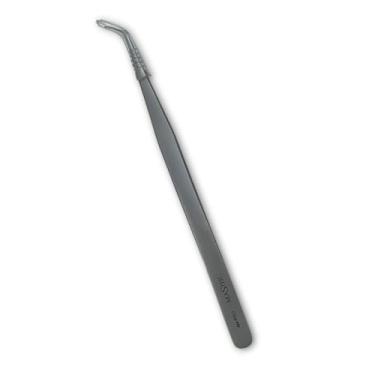 Imagem de Pinça Profissional 4M PRO para Extensão de Cílios Ponta Curva de Alta Precisão