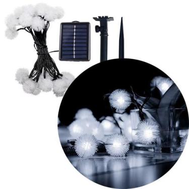 Imagem de Pisca Cordão Dente De Leão Solar Externo 5M 20 LEDs Branco - Genérico,