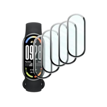 Imagem de Película Premium TPU 5x compativel com Relogio xiaomi Mi Band 10,Mi Band 9,Mi Band 8 Flexível 20 D Curva resistente à água (5x pelicula TPU para Mi band 9)
