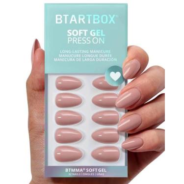 Imagem de Press On Nails Battbox Ammond Flesh Pink Nude Short - BTArtbox