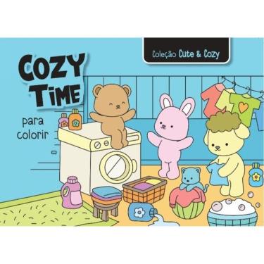 Imagem de Livro De Colorir - Coleção Cute & Cozy - Cozy Time - Azul