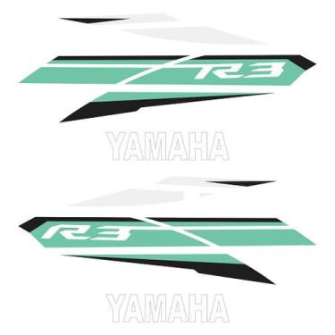 Imagem de Adesivo Protetor Tank Pad Yamaha YZF R3 2017 - Alta Resistência - Crom