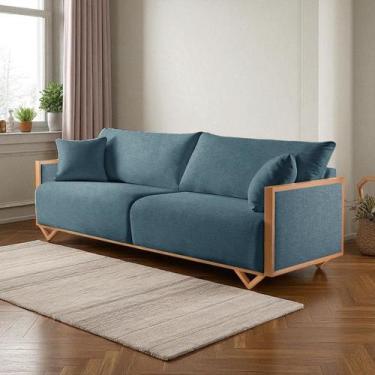 Imagem de Sofá Fixo Lara 2 Lugares Luxo 1,70m Castellar Móbile