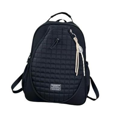 Imagem de Pegciuho Bolsa de Tênis com Compartimento para Calçados, Portátil, 33 X 15 X 44 Cm, com Zíper, para Pickleball, Preto com Pingente