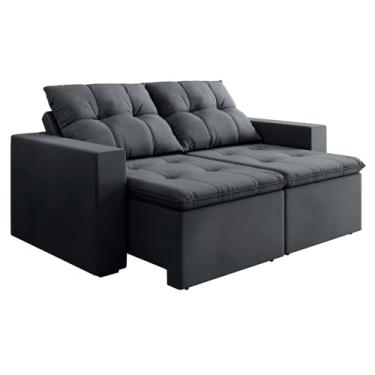 Imagem de Sofá Retrátil e Reclinável 3 Lugares 2m Veludo Damasco