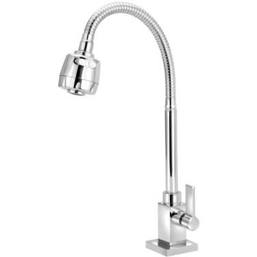 Imagem de Torneira de Mesa para Cozinha Quadrada Premium Gourmet 2701 C/75 - 772532 - STOC