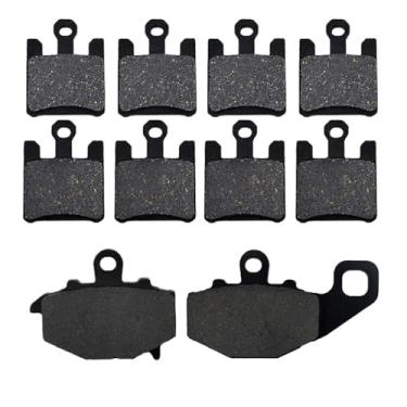 Imagem de GRJQRKHZ Pastilhas de freio para motocicleta K&awasaki ZX-10R ZX1000 C1 C2 D6F 2004-2007 Pastilhas de freio dianteiras traseiras