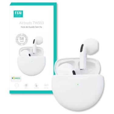 Imagem de Fone de ouvido AirBuds T03 duração de 7 horas de bateria - Fam