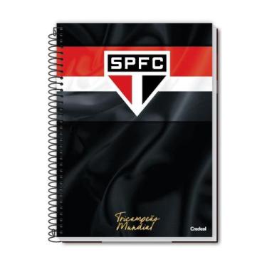 Imagem de Caderno Spfc Espiral Universitário 1M Escolar 80 Folha-Preto - Sao Pau