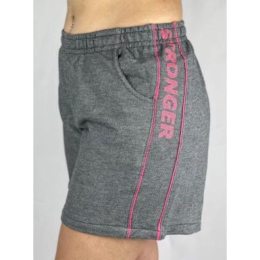 Imagem de Shorts Moletom Feminino Tookas, GG, Mescla escuro