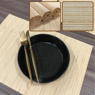 Imagem de 6 Jogo Americano Esteira Bambu Natural Tocantins Mf 30X45