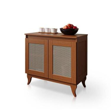 Imagem de Balcão Buffet Aparador 100% Madeira 2 Portas Dalton Castanho - ATRAENT