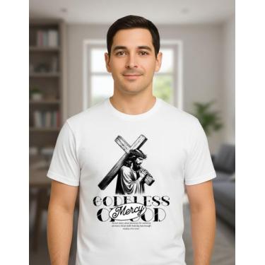 Imagem de Camiseta Masculina Evangélica Fé Religião Cristã Gospel - Evangélica J
