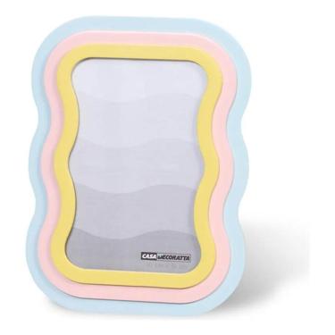 Imagem de 2X Porta Retrato 10X15 Infantil Candy Color Bebe Rosa Azul B