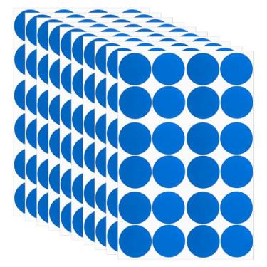 Imagem de Adesivos redondos coloridos de 3 cm, 25 peças de etiquetas adesivas removíveis de codificação para escritório, loja, casa, sala de aula, classificação, azul