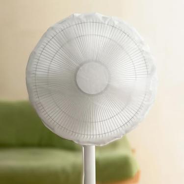 Imagem de 1 pacote com capa redonda contra poeira para ventilador de 45 cm, bolsa universal à prova de poeira para ventilador elétrico, proteção de segurança doméstica de verão para ventilador de pedestal