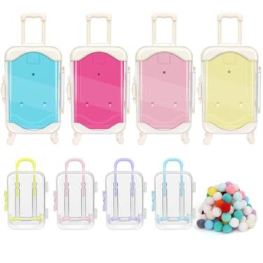 Imagem de Zhaoyao 8 mini caixas de lembrancinhas, caixas de viagem de plástico para casamentos, festas, aniversários e celebrações, caixa de presente à prova de vazamento para chás de panela, doces e muito mais